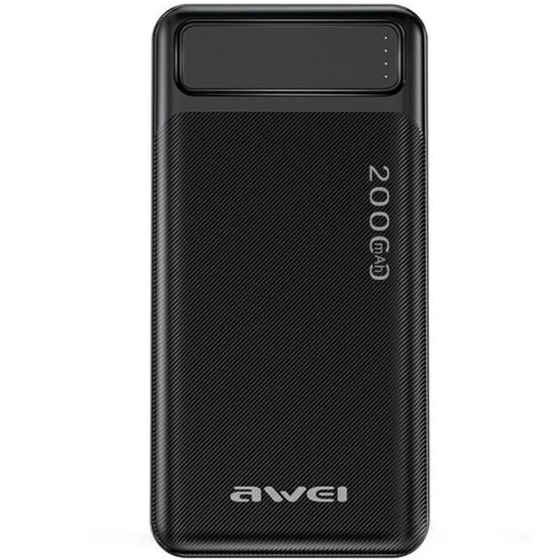 Powerbank AWEI P6K 20000 mAh Czarny - Black