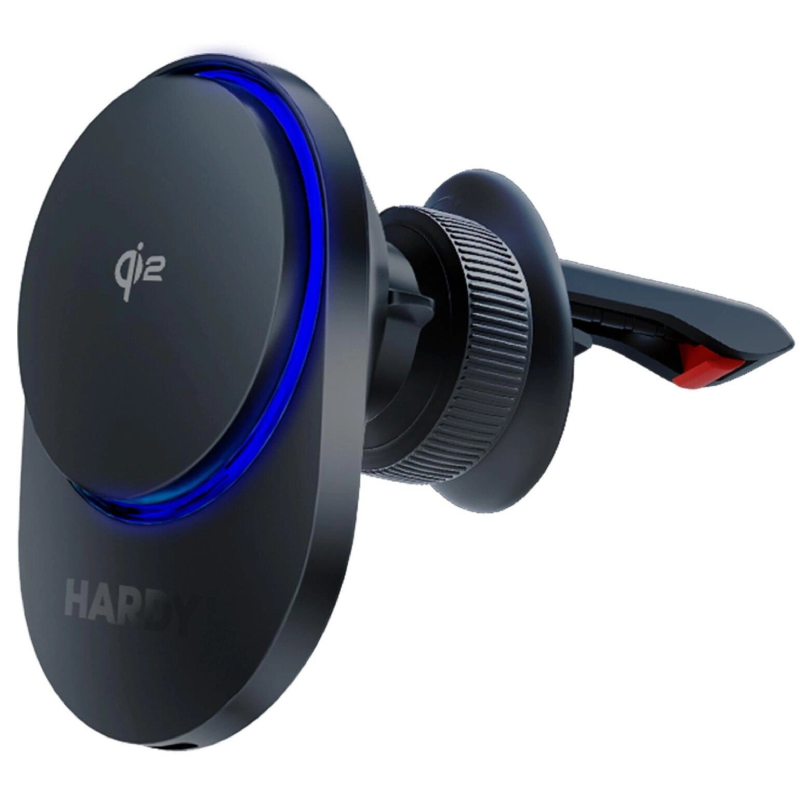 Uchwyt samochodowy 3mk Hardy AeroCharger 15 W MPP Qi2 Czarny - Black