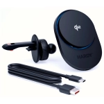 Uchwyt samochodowy 3mk Hardy AeroCharger 15 W MPP Qi2 Czarny - Black