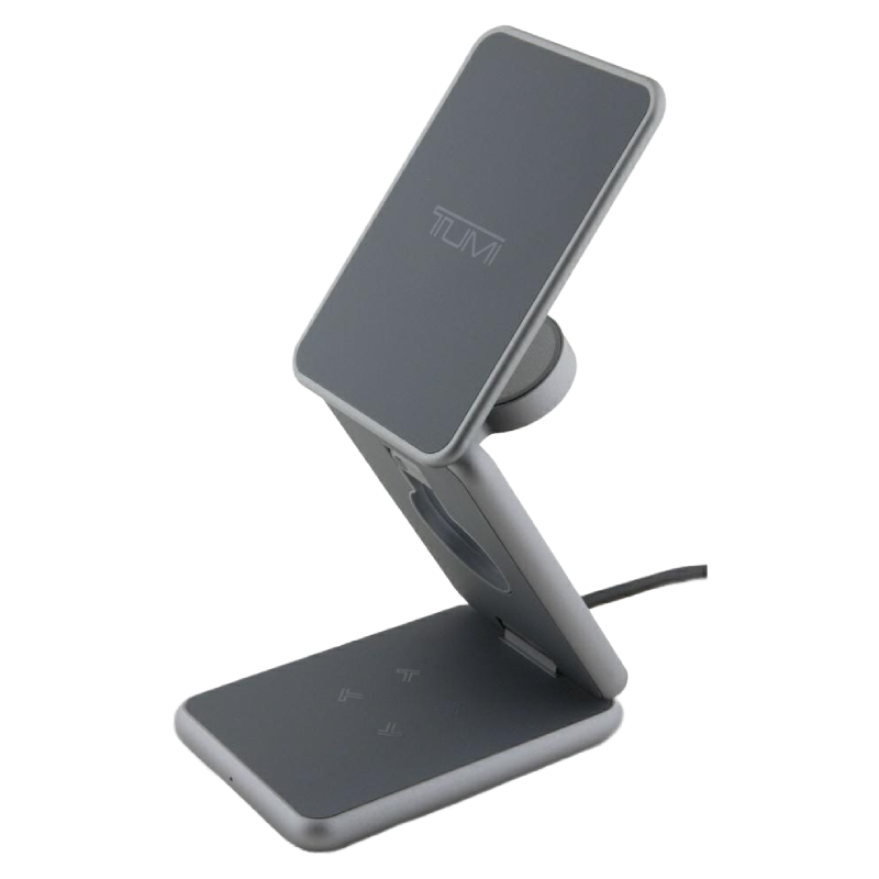 Ładowarka indukcyjna TUMI 3w1 15 W + pokrowiec Szara - Grey