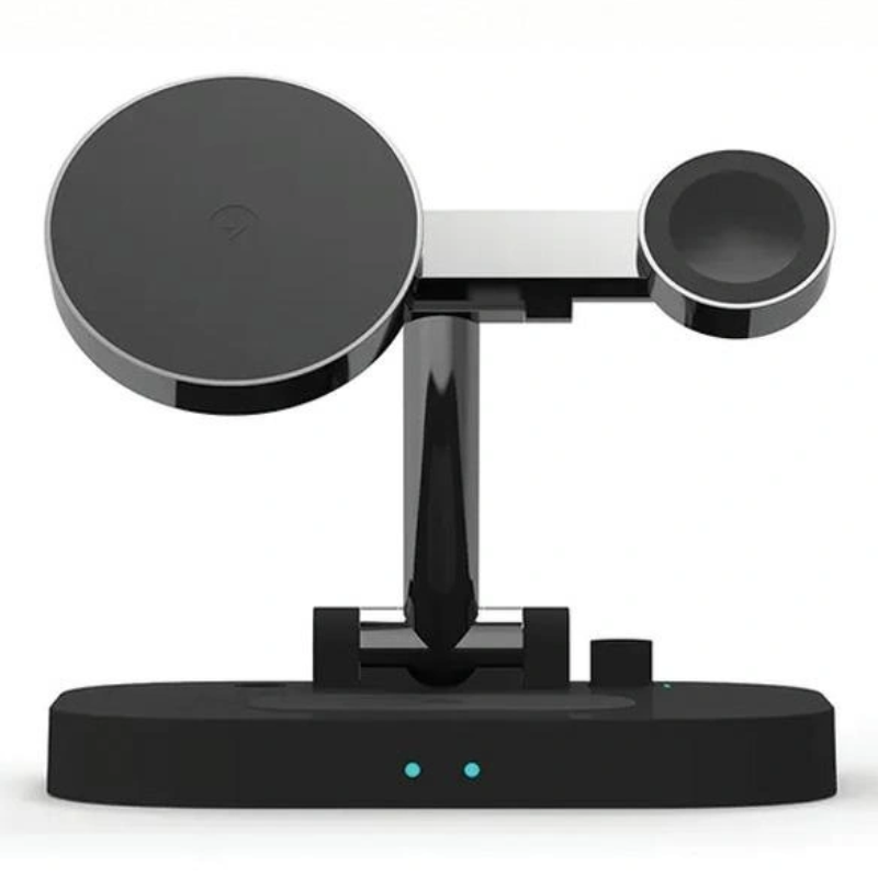 Ładowarka indukcyjna 4w1 AWEI W2215W Czarna - Black
