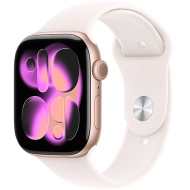 Apple Watch Series 11 (2025) GPS + Cellular 42mm koperta aluminiowa Rose Gold + pasek Light Blush Sport Band M/L