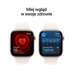 Apple Watch Series 11 (2025) GPS + Cellular 42mm koperta aluminiowa Rose Gold + pasek Light Blush Sport Band M/L
