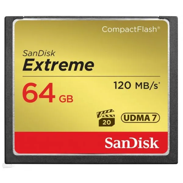 Karta pamięci Sandisk Compact Flash 64 GB extreme 120MB/s UDMA 7
