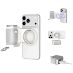 Uchwyt grip do telefonu Comitok Moca MagSafe Biało-fioletowy - White and purple