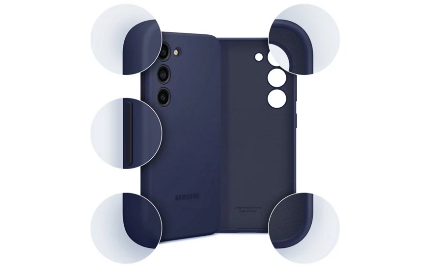 Etui Samsung Silicone Case do Galaxy S23 granatowe