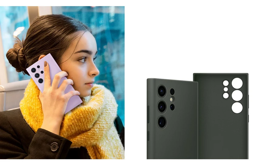 Etui Samsung Silicone Case do Galaxy S23 Ultra granatowe