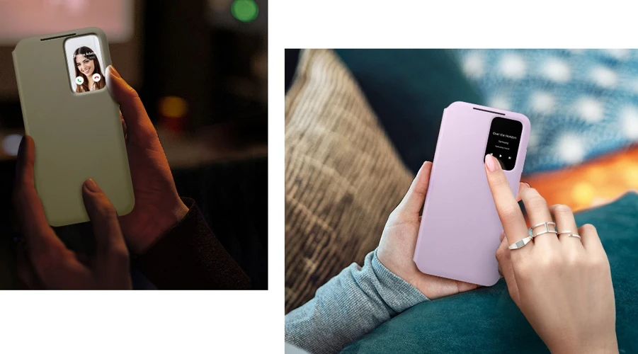 Pokrowiec Samsung Smart View Wallet Case do Galaxy S23 Phantom Black