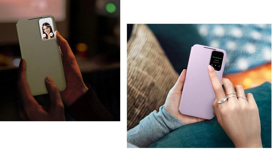 Pokrowiec Samsung Smart View Wallet Case do Galaxy S23+ Lavender