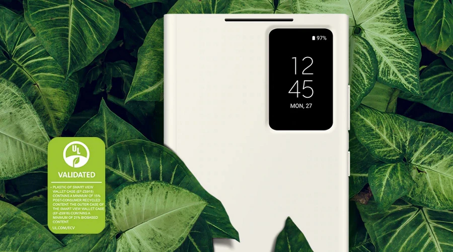 Pokrowiec Samsung Smart View Wallet Case do Galaxy S23 Ultra Lavender