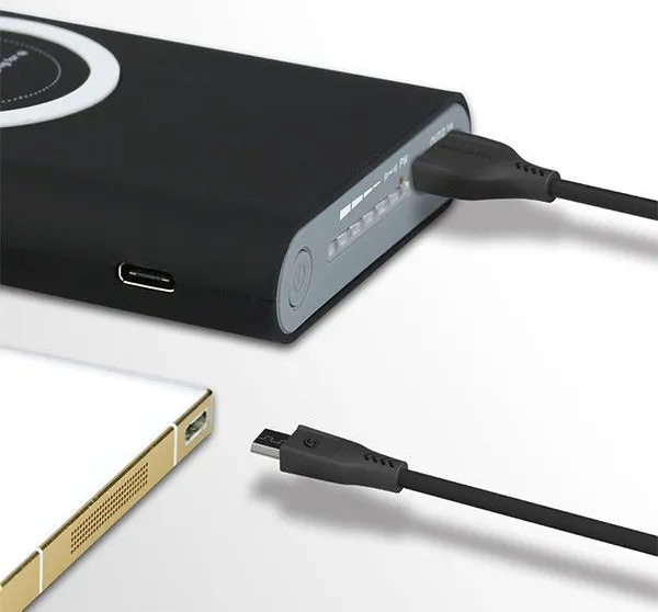 Kabel USB-A - micro USB Quick Charge Powerline  Somostel czarny