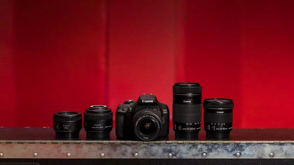 Aparat Canon EOS 2000D + EF-S 18-55mm f/3.5-5.6 IS II + EF 50mm f/1.8 STM