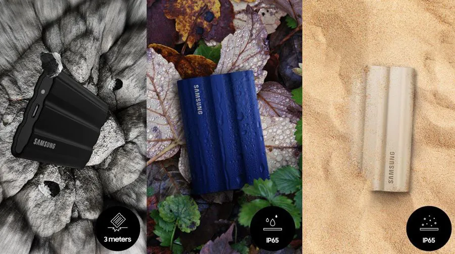 Dysk Samsung Portable SSD T7 Shield USB 3.2 1 TB czarny