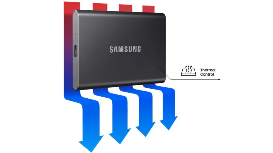 Dysk Samsung Portable SSD T7 USB 3.2 2 TB czerwony