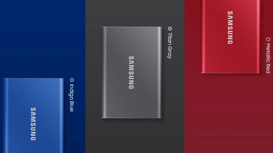Dysk Samsung Portable SSD T7 USB 3.2 2 TB czerwony
