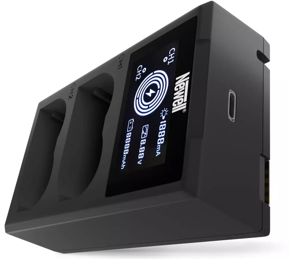 Ładowarka dwukanałowa Newell FDL-USB-C do akumulatorów EN-EL15
