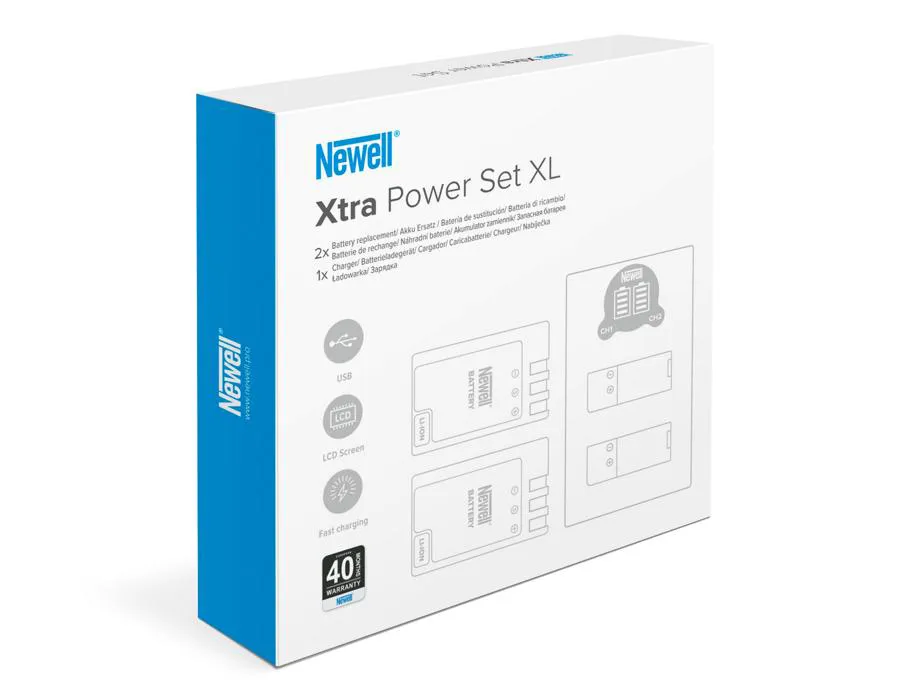 Zestaw ładowarka dwukanałowa Newell DL-USB-C i dwa akumulatory LP-E17