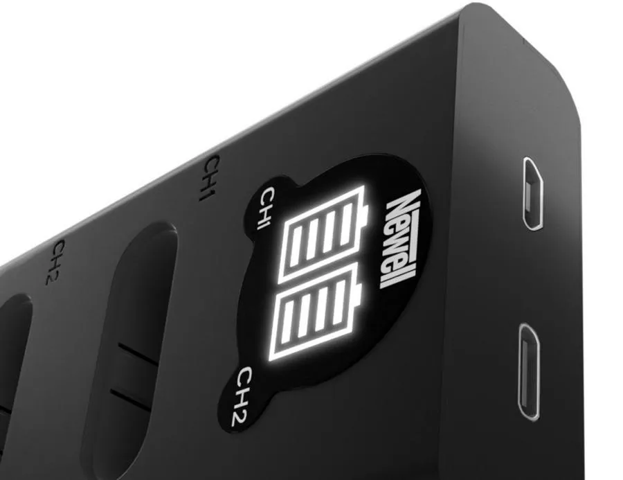 Zestaw ładowarka dwukanałowa Newell DL-USB-C i dwa akumulatory NP-BX1