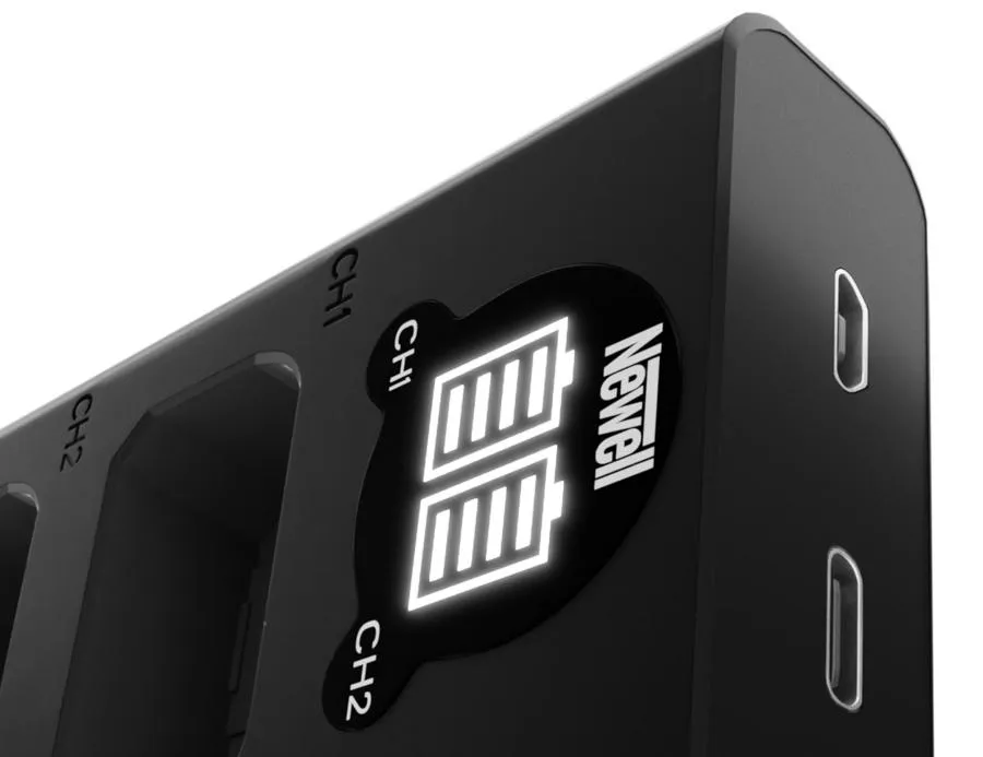 Zestaw ładowarka dwukanałowa Newell DL-USB-C i dwa akumulatory NP-FW50
