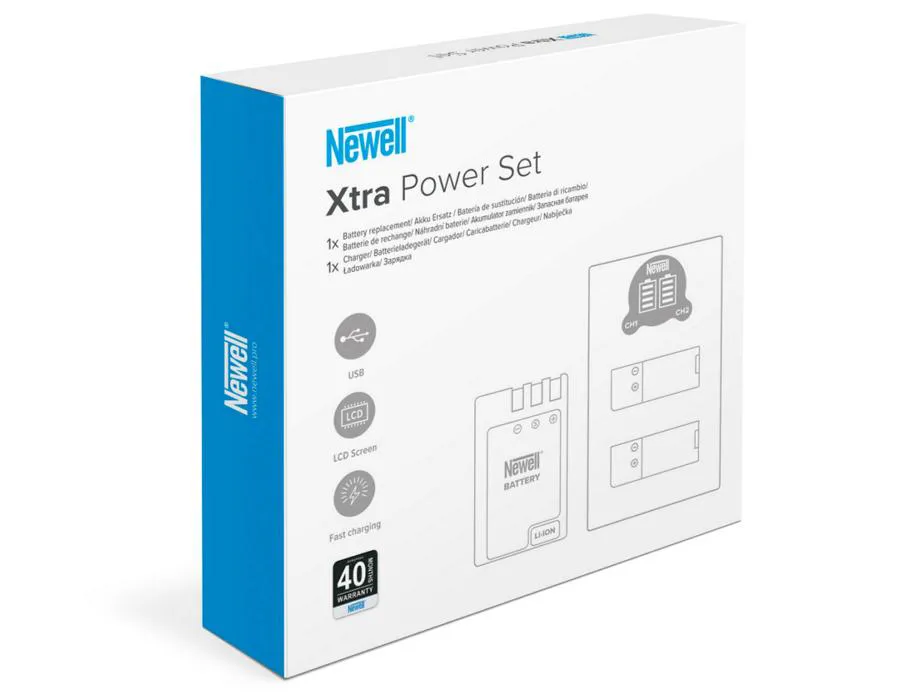 Zestaw ładowarka dwukanałowa Newell DL-USB-C i akumulator LP-E6N