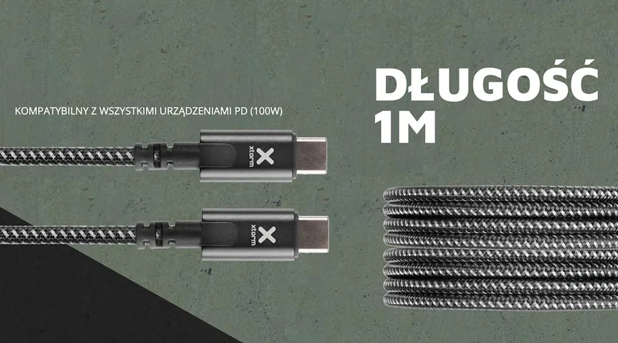 Przewód USB-C PD Xtorm Original CX2071 1m czarny