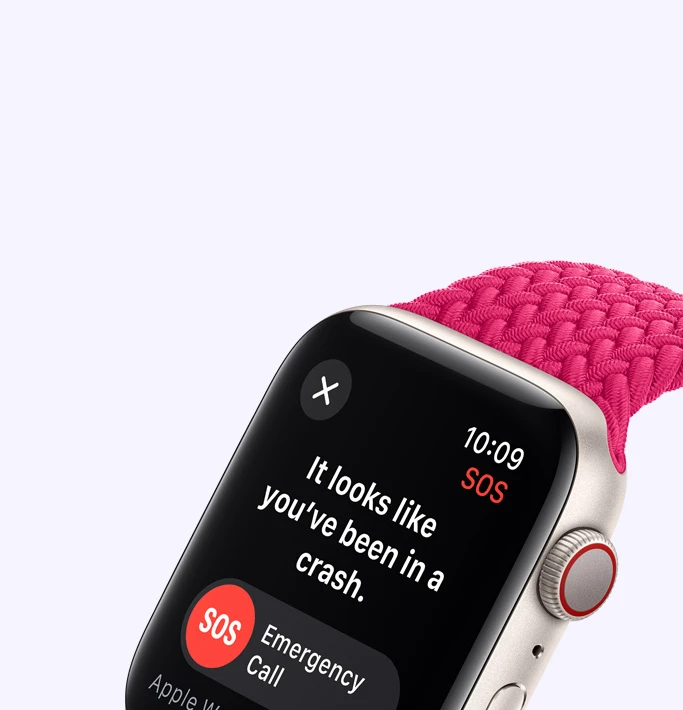 Apple Watch SE V2 GPS 40 mm koperta z aluminium w kolorze srebrnym z paskiem sportowym rozmiar M/L błękit burzy (2023)