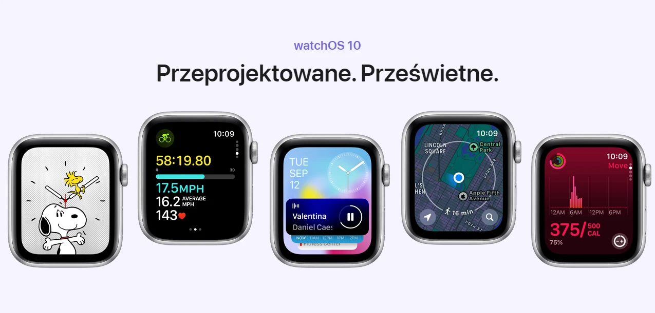 Apple Watch SE V2 GPS 44 mm z opaską sportową księżycowa poświata