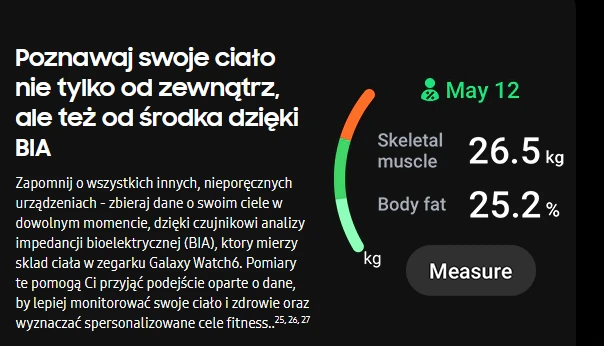 Smartwatch Samsung Galaxy Watch 6 44 mm grafitowy