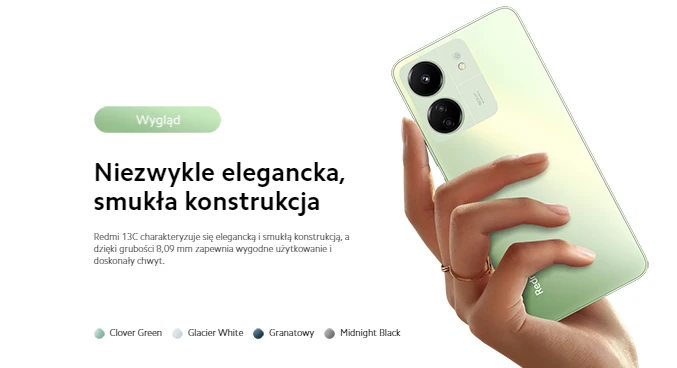 Xiaomi Redmi 13C 8/256 GB zielony