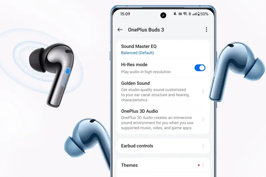 Słuchawki OnePlus Buds 3 Metallic Gray