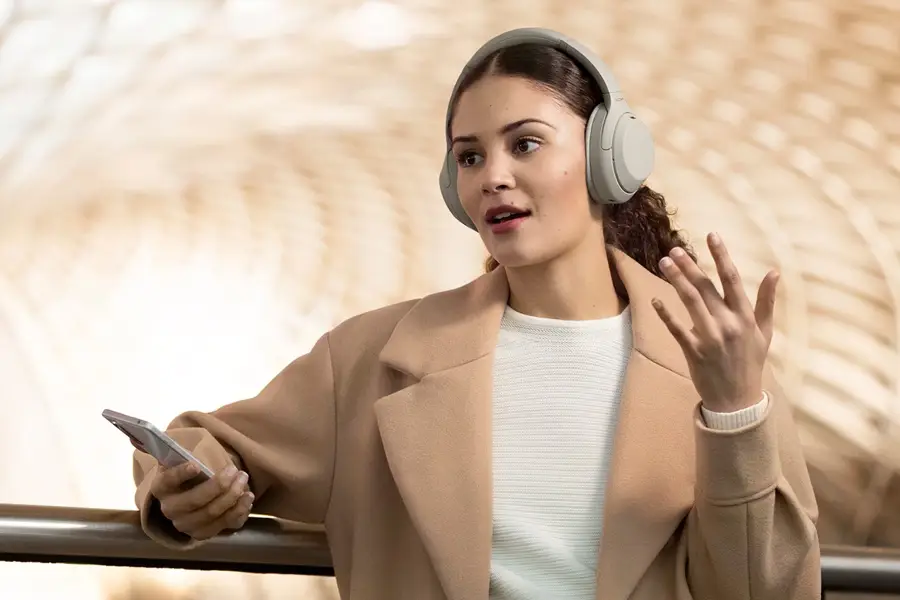 Słuchawki bezprzewodowe Sony WH-1000XM4 srebrne