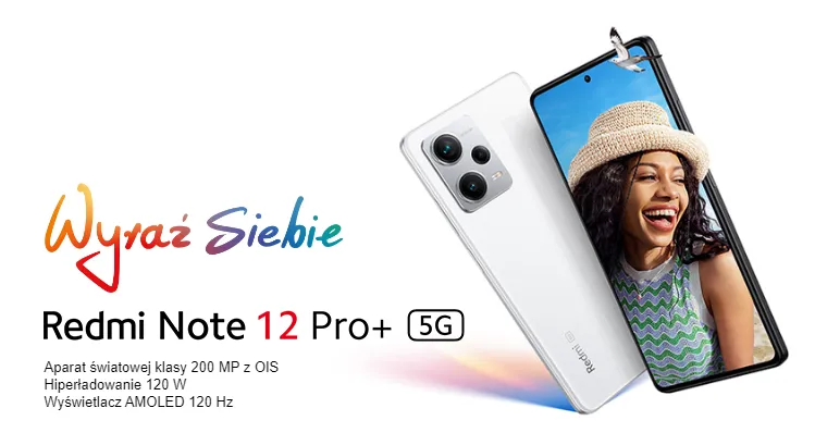 Xiaomi Redmi Note 12 Pro+ 5G 8/256 GB biały
