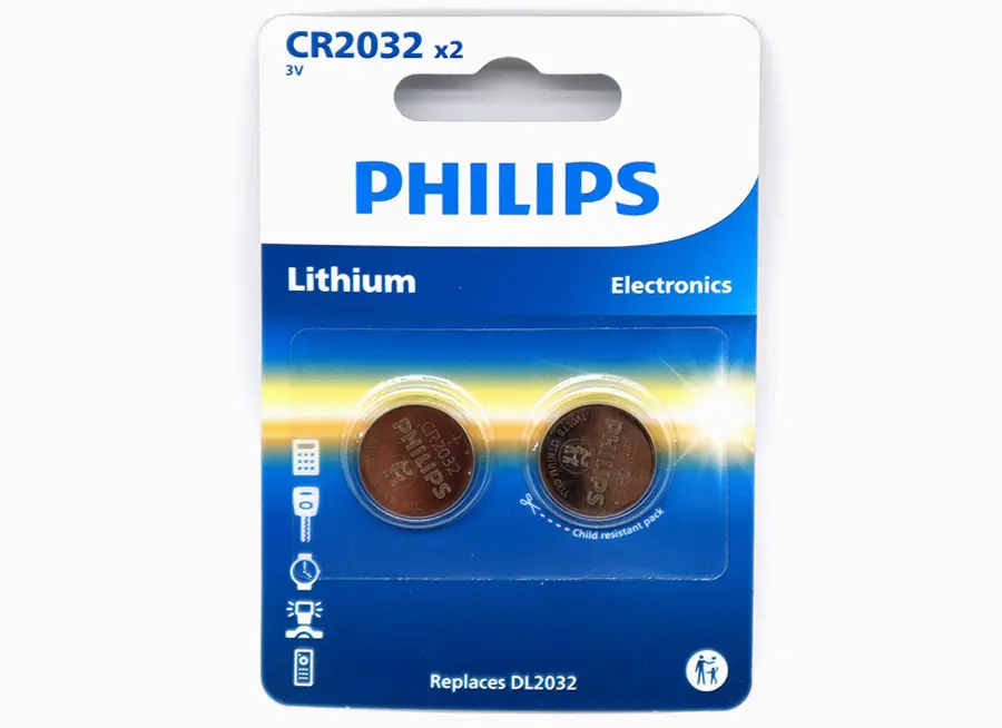 Baterie litowe Philips CR2032 Lithium, 2 szt. Blister