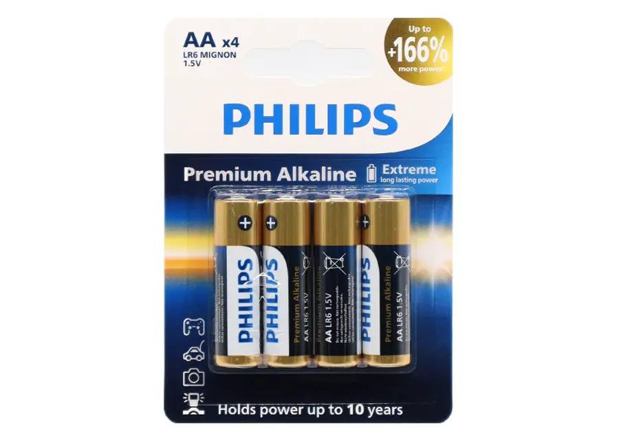 Baterie Philips LR6 AA Premium Alkaline, 4 szt. Blister
