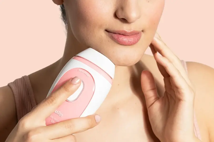 Depilator Braun Silk Expert Mini IPL PL1014 różowo-biały