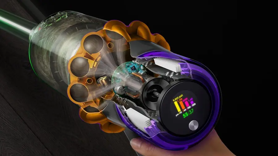 Odkurzacz bezprzewodowy z funkcją aktywnego mycia Dyson V15s Detect Submarine Nickel-Satin Yellow