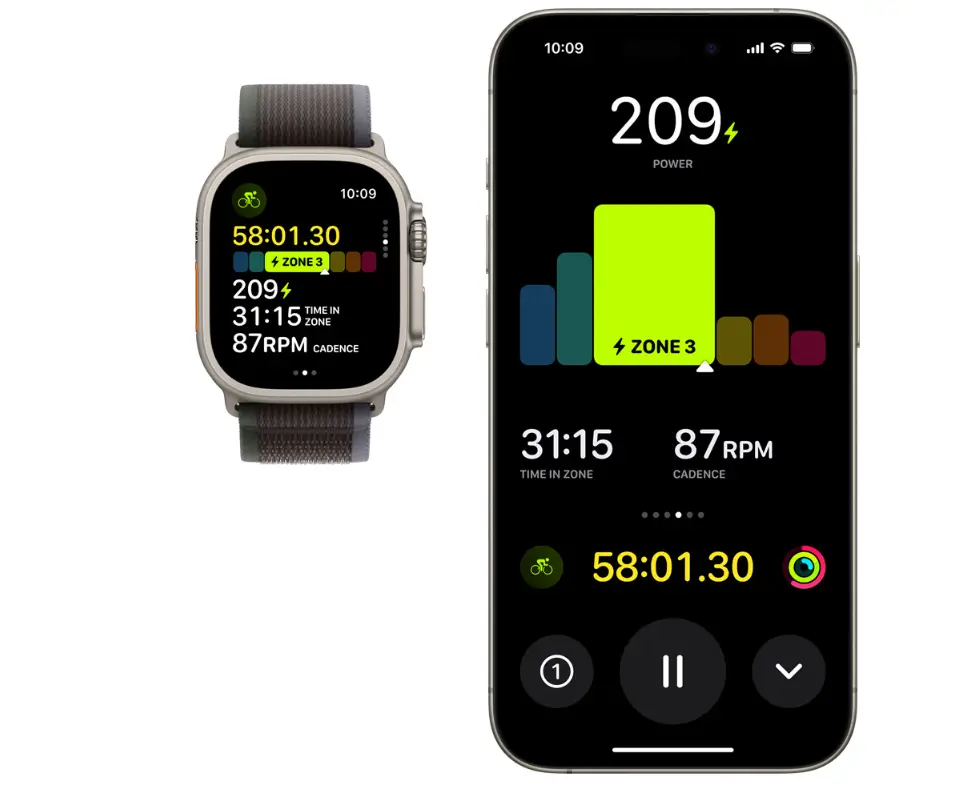 Apple Watch Ultra 2 LTE 49 mm koperta tytanowa + opaska Trail rozmiar S/M pomarańczowo-beżowy