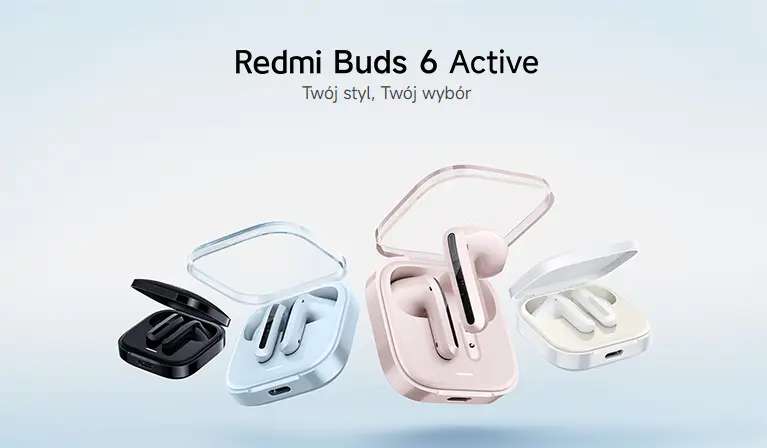 Słuchawki Xiaomi Redmi Buds 6 Active czarne