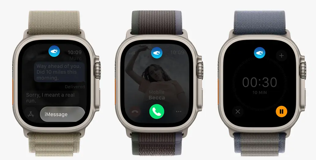 Apple Watch Ultra 2 LTE 49 mm koperta tytanowa + opaska Trail rozmiar M/L czarna