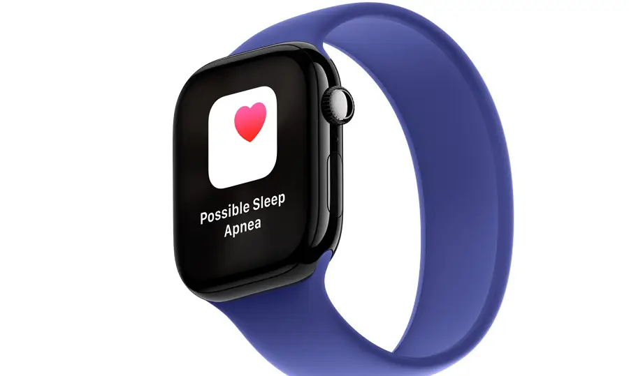 Apple Watch Series 10 GPS z kopertą 42 mm z aluminium w kolorze onyksu z paskiem sportowym w kolorze czarnym M/L
