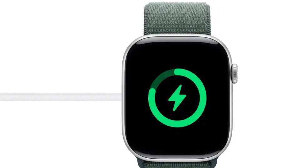 Apple Watch Series 10 GPS z kopertą 42 mm z aluminium w kolorze różowego złota z paskiem sportowym w kolorze łagodnego różu M/L