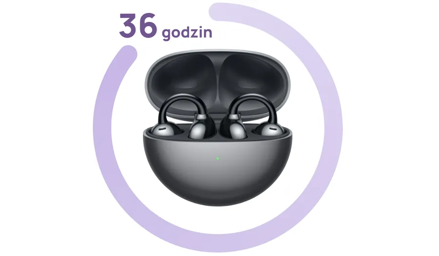 Słuchawki Huawei FreeClip fioletowe