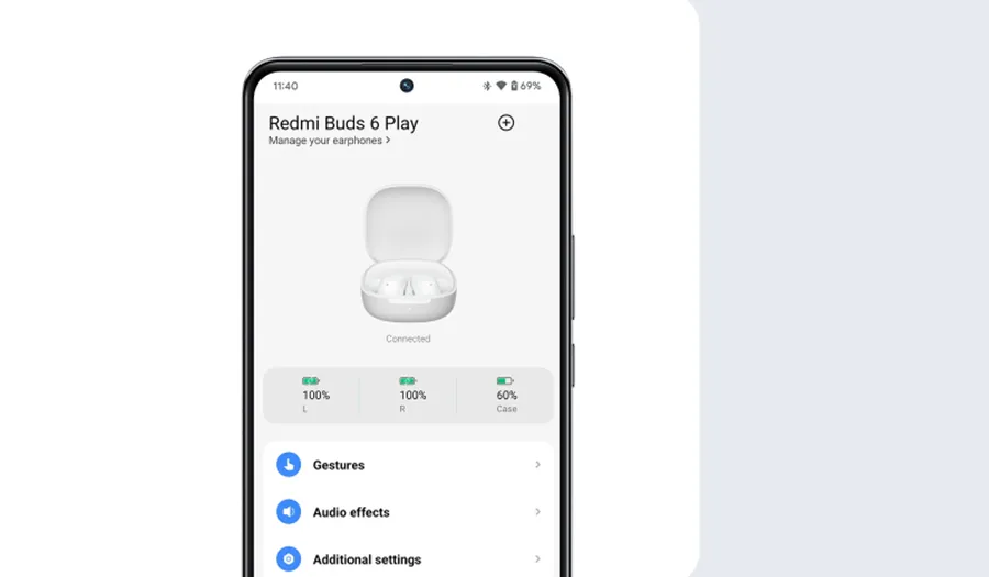 Słuchawki Xiaomi Redmi Buds 6 Play czarne