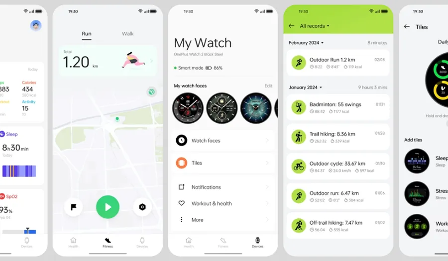 Smartwatch OnePlus Watch 2 Nordic Blue Edition