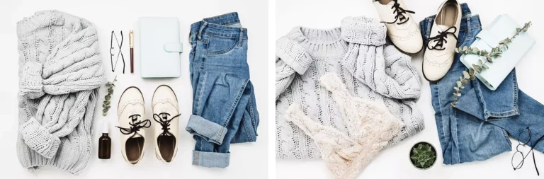 Flat lay: kompozycja statyczna i dynamiczna