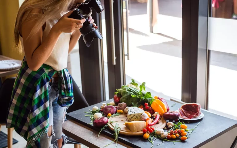 Zdjęcia flat lay w domu