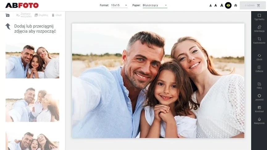 Kreator online wywoływania zdjęć