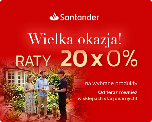 Santander - raty do 20x0%