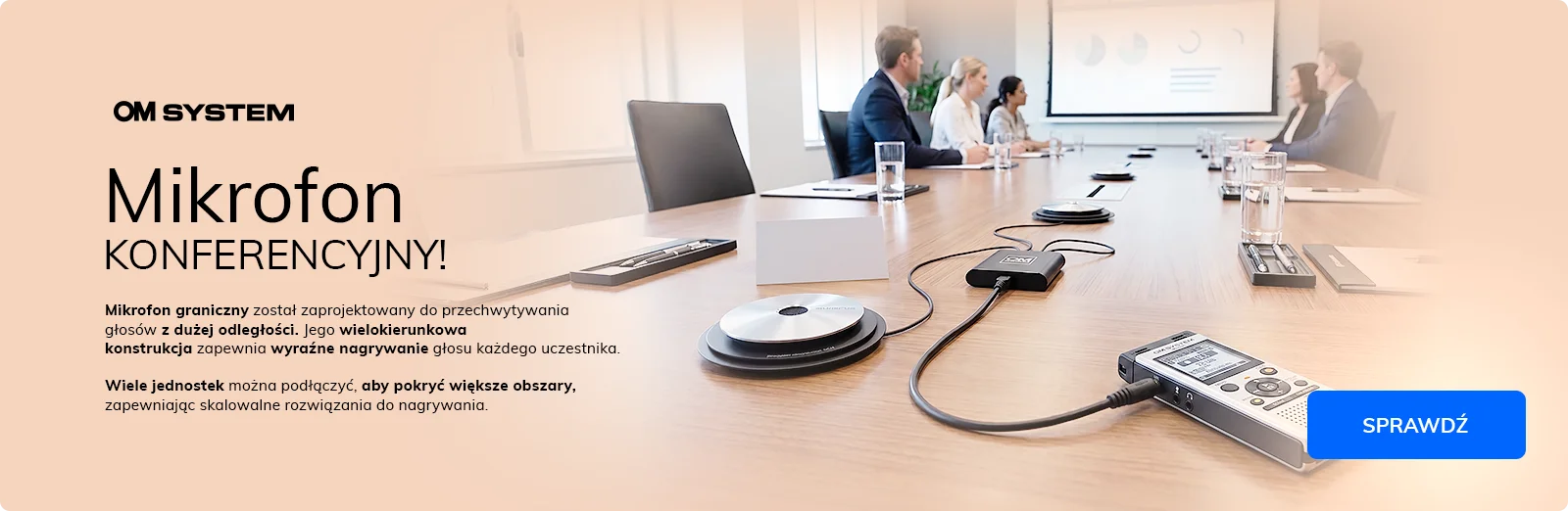 OM System Mikrofon konferencyjny